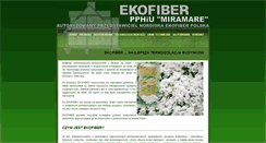 Desktop Screenshot of ekofiber.pl